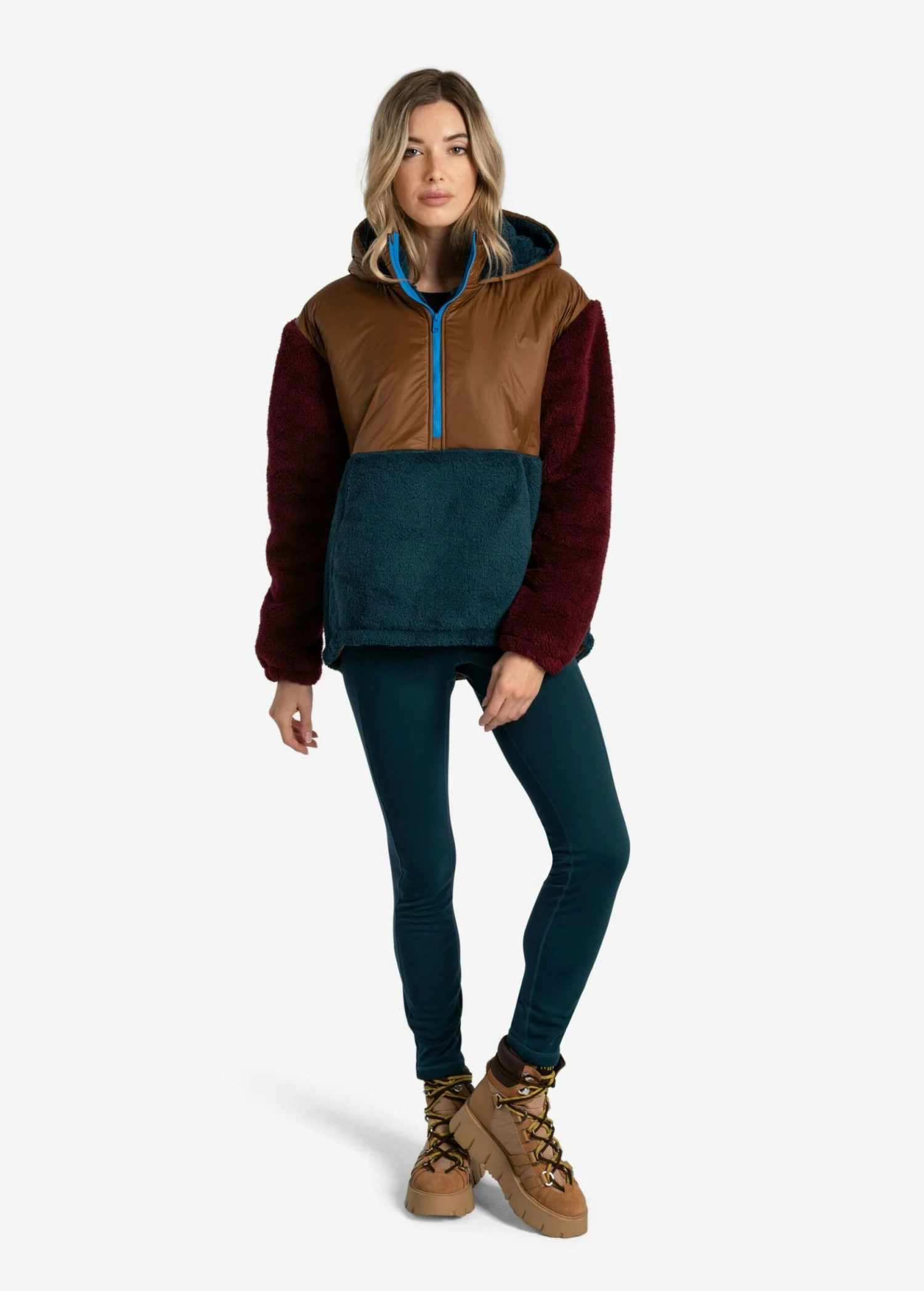 LOLE Yana Oversized Pullover Hoodie - Fjord Blue 7 LOLE Yana Oversized Pullover Hoodie - Fjord Blue - Image 5