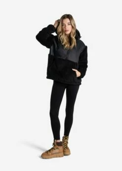 LOLE Yana Oversized Pullover Hoodie - Black -Outlet LOLE Store LSW4389 N415 5 1900x