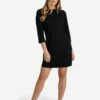 LOLE Performance Wool 3/4 Sleeve Dress - Black