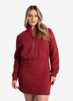 LOLE Ottoman Dress - Merlot