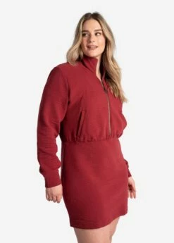 LOLE Ottoman Dress - Merlot -Outlet LOLE Store LSW4395 R421 3 1900x