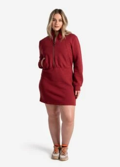 LOLE Ottoman Dress - Merlot -Outlet LOLE Store LSW4395 R421 4 1900x