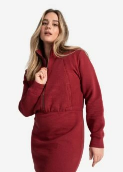 LOLE Ottoman Dress - Merlot -Outlet LOLE Store LSW4395 R421 7 1900x