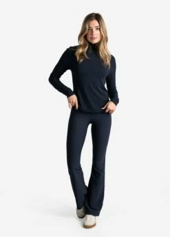 LOLE Traverse Turtle Neck Long Sleeve - Outerspace Heather -Outlet LOLE Store LSW4396 BB07 6 1900x