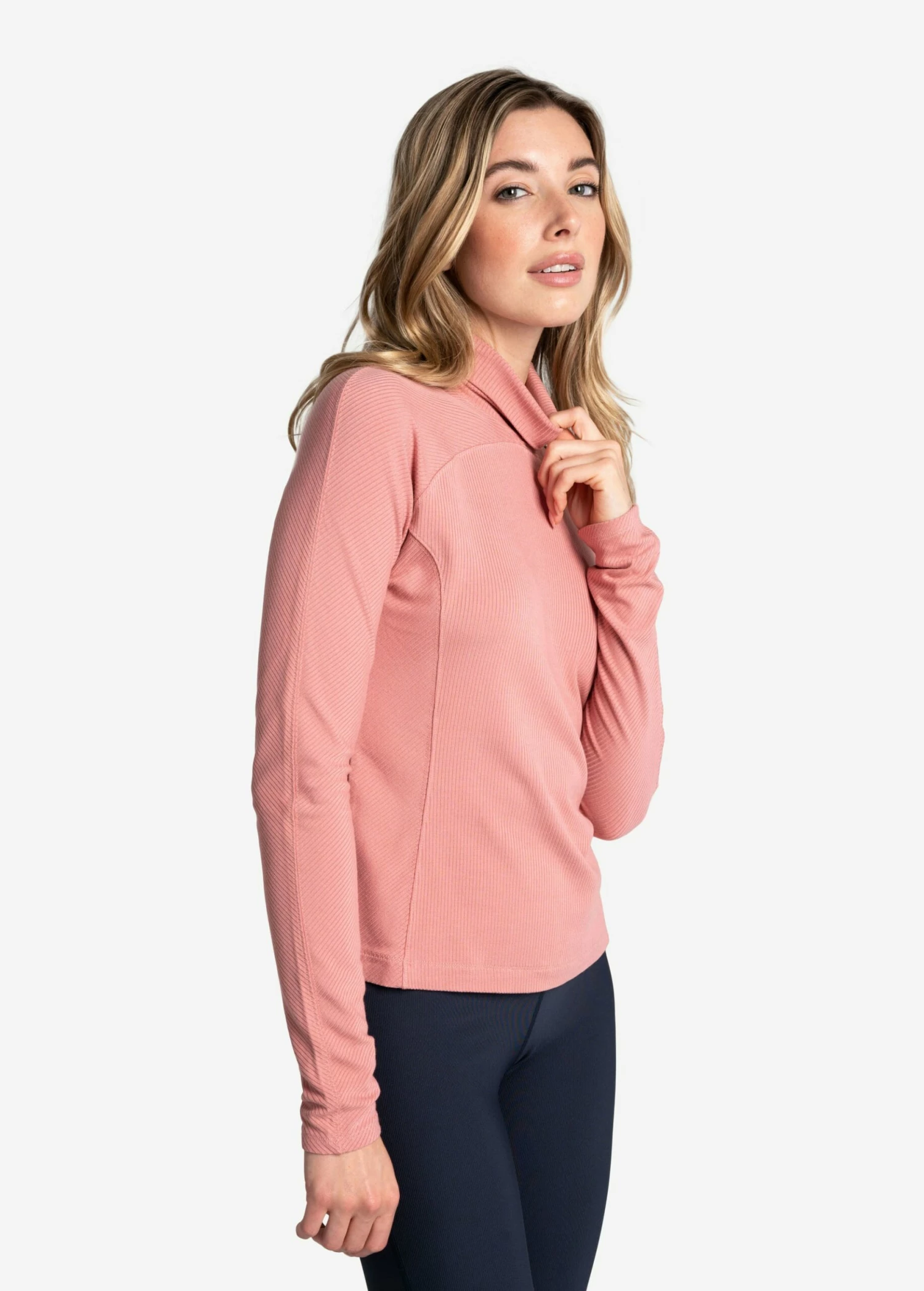 LOLE Traverse Turtle Neck Long Sleeve - Peony 5 LOLE Traverse Turtle Neck Long Sleeve - Peony - Image 3
