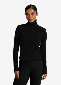 LOLE Traverse Turtle Neck Long Sleeve - Black