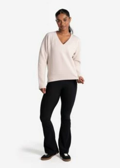 LOLE Ottoman V-Neck Pullover - Abalone -Outlet LOLE Store LSW4397 G370 3 1900x