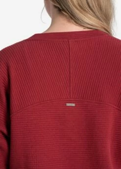 LOLE Ottoman V-Neck Pullover - Merlot -Outlet LOLE Store LSW4397 R421 6 1900x