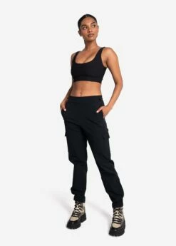LOLE Journey Cargo Pants - Black -Outlet LOLE Store LSW4401 N415 8 1900x
