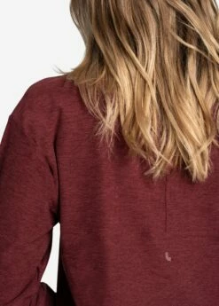 LOLE Om Tech Crew Neck Long Sleeve - Port Heather -Outlet LOLE Store LSW4404 R425 5 1900x