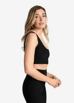 LOLE Sculpt Rib Bra - Black -Outlet LOLE Store LSW4406 N415 3 1900x