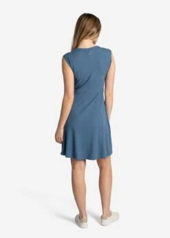 LOLE Traverse Short Sleeve Dress - Ironstone -Outlet LOLE Store LSW4414 BB59 3 1900x
