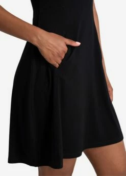 LOLE Traverse Short Sleeve Dress - Black -Outlet LOLE Store LSW4414 N415 6 1900x
