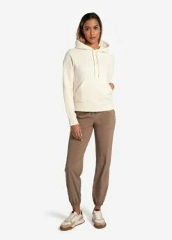 LOLE Lolë Icon Pullover Hoodie - Cream -Outlet LOLE Store LSW4417 W441 4 1900x