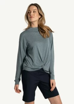 LOLE Elisia Long Sleeve - Ash Heather -Outlet LOLE Store LSW4426 G922 2 1900x