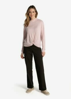 LOLE Elisia Long Sleeve - Ballerina Heather -Outlet LOLE Store LSW4426 K566 4 1900x