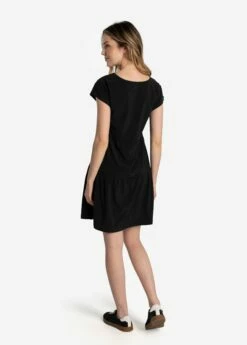 LOLE Olivie Short Sleeve Dress - Black -Outlet LOLE Store LSW4430 N415 3 1900x