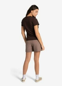 LOLE Laurier Distressed T-Shirt - Java -Outlet LOLE Store LSW4432 C221 3 1900x