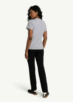 LOLE Laurier Distressed T-Shirt - Light Grey Heather -Outlet LOLE Store LSW4432 G178 3 1900x