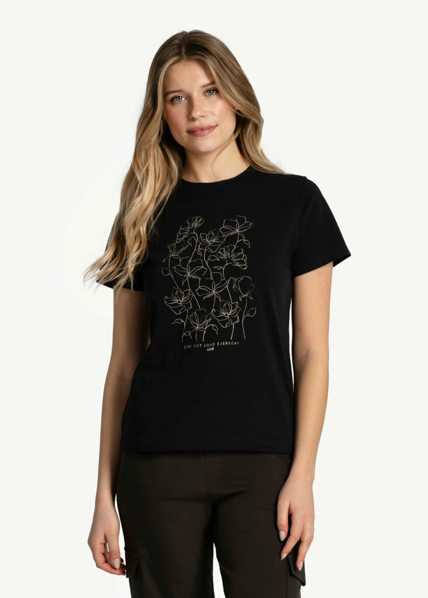 LOLE Laurier Distressed T-Shirt - Black 3 LOLE Laurier Distressed T-Shirt - Black
