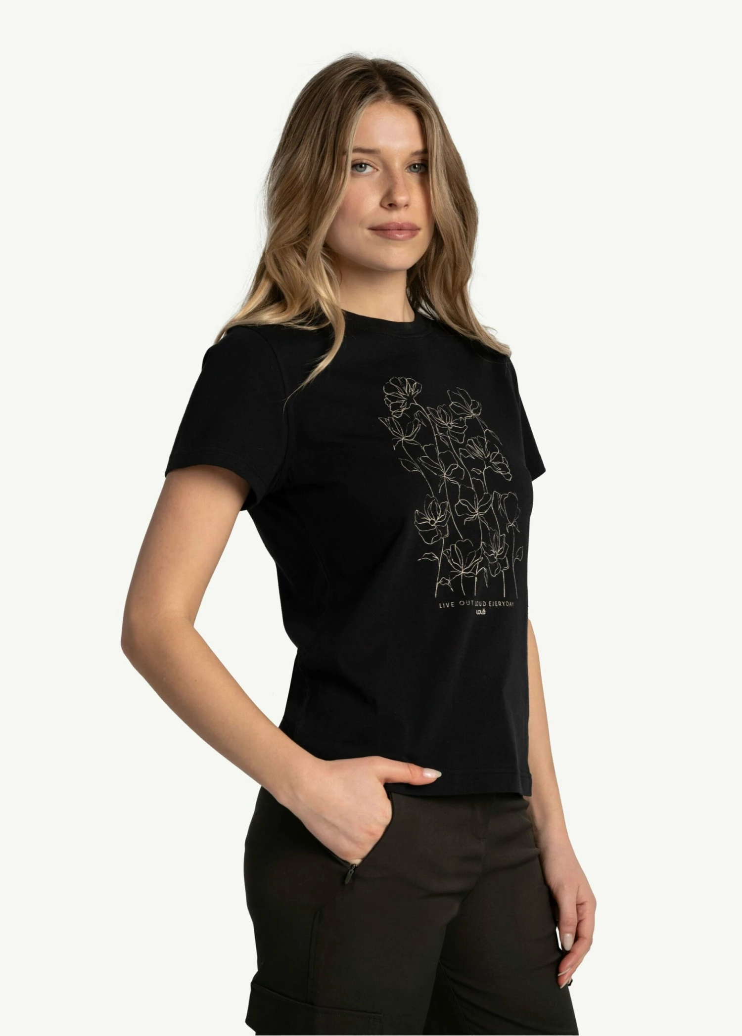 LOLE Laurier Distressed T-Shirt - Black 4 LOLE Laurier Distressed T-Shirt - Black - Image 2