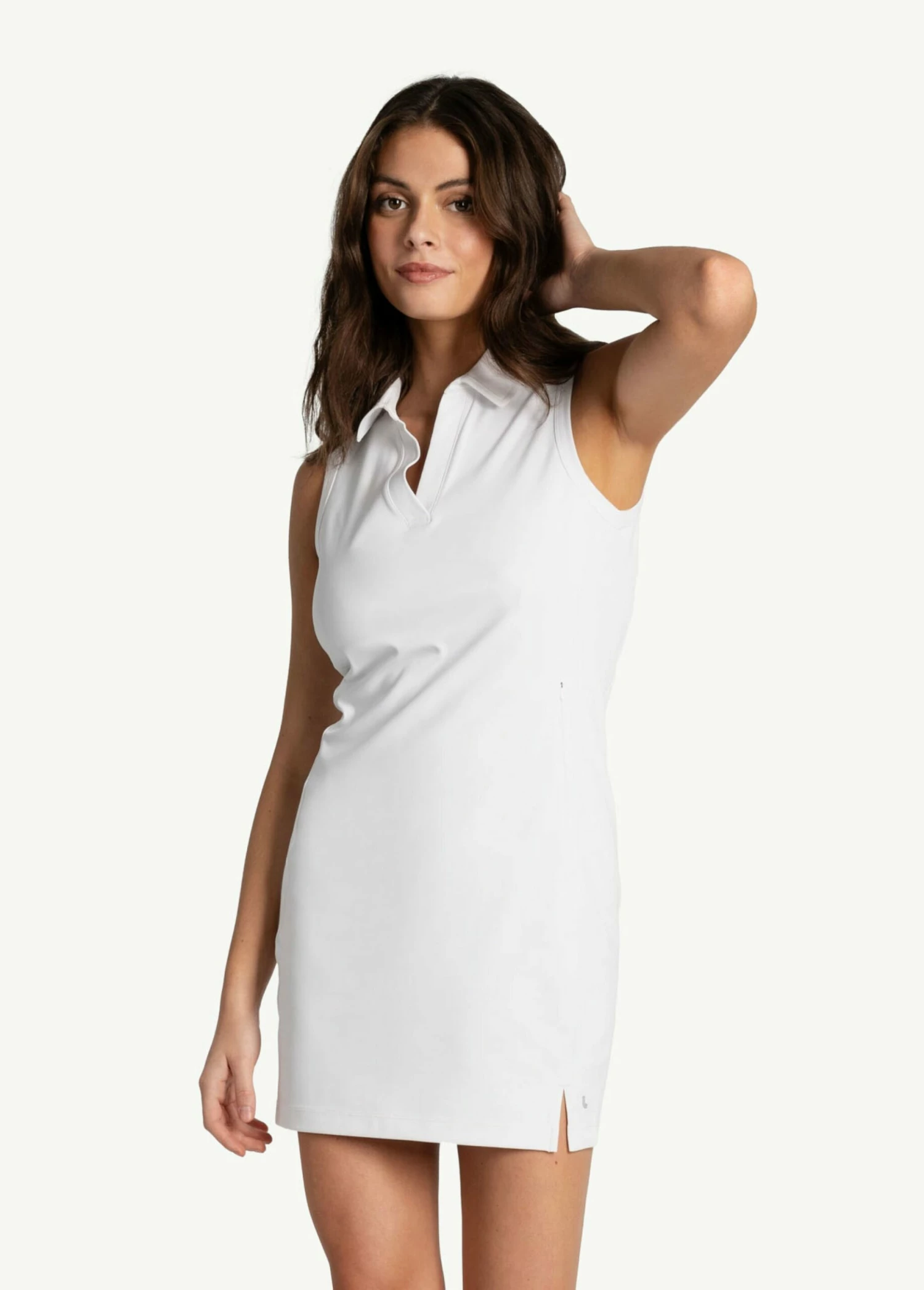 LOLE Step Up Polo Dress - White 3 LOLE Step Up Polo Dress - White