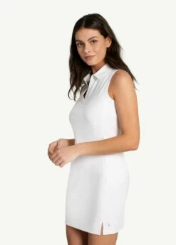 LOLE Step Up Polo Dress - White 11 LOLE Step Up Polo Dress - White -Outlet LOLE Store LSW4439 W101 2 1900x
