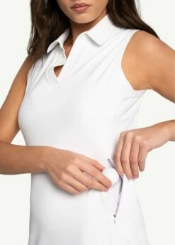 LOLE Step Up Polo Dress - White 14 LOLE Step Up Polo Dress - White -Outlet LOLE Store LSW4439 W101 5 1900x