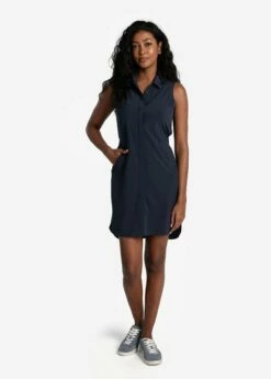 LOLE Olivie Shirt Dress - Outerspace -Outlet LOLE Store LSW4473 B773 4 1900x