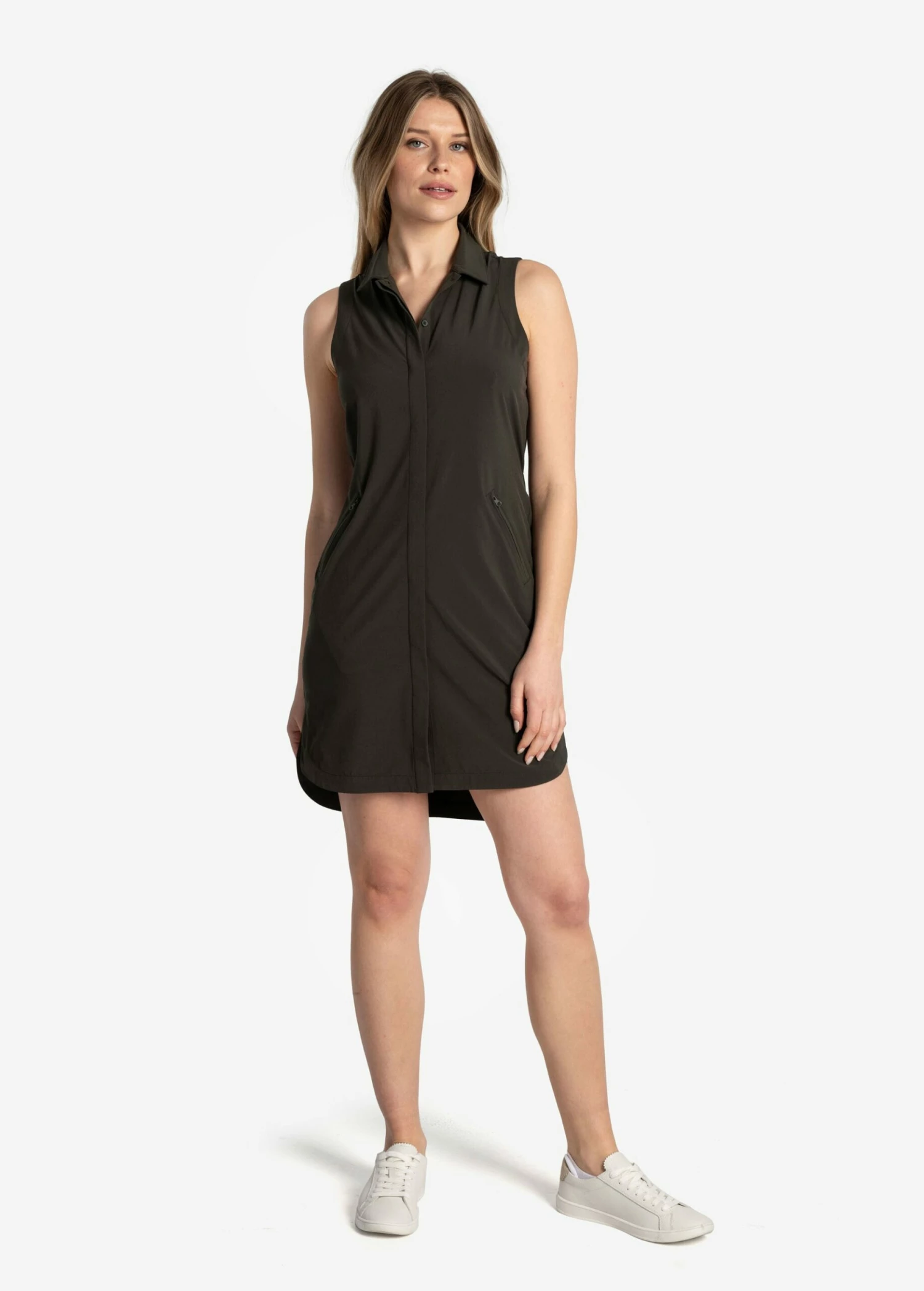 LOLE Olivie Shirt Dress - Olive 6 LOLE Olivie Shirt Dress - Olive - Image 4