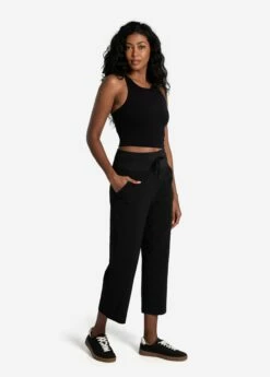 LOLE Momentum Cropped Pants - Black 7 LOLE Momentum Cropped Pants - Black -Outlet LOLE Store LSW4476 N415 2 1900x
