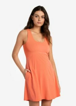 LOLE Momentum Sculpt Dress - Lychee -Outlet LOLE Store LSW4477 K758 5 1900x