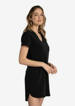 LOLE Olivie V-Neck Dress - Black