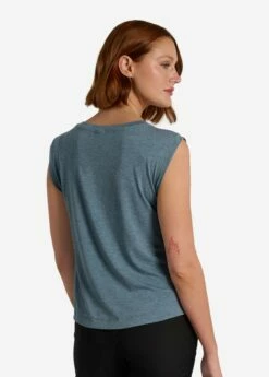 LOLE Elisia Short Sleeve Shirt - Ash Heather -Outlet LOLE Store LSW4498 G922 3 1900x