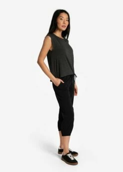 LOLE Elisia Short Sleeve Shirt - Black Heather 10 LOLE Elisia Short Sleeve Shirt - Black Heather -Outlet LOLE Store LSW4498 N134 4 1900x