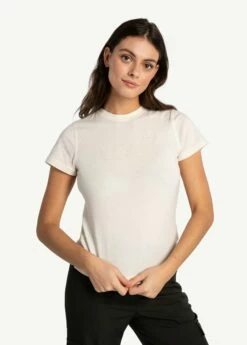 LOLE Lolë Icon Short Sleeve Shirt - Cream -Outlet LOLE Store LSW4501 W441 2 1900x 1