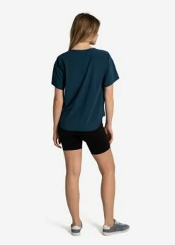 LOLE Olivie Short Sleeve Shirt - Fjord Blue 8 LOLE Olivie Short Sleeve Shirt - Fjord Blue -Outlet LOLE Store LSW4502 BB49 3 1900x
