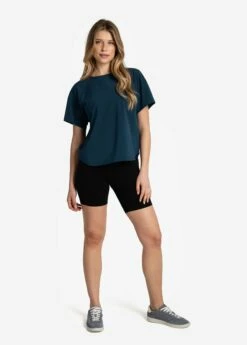 LOLE Olivie Short Sleeve Shirt - Fjord Blue 9 LOLE Olivie Short Sleeve Shirt - Fjord Blue -Outlet LOLE Store LSW4502 BB49 4 1900x