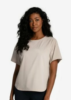 LOLE Olivie Short Sleeve Shirt - Abalone