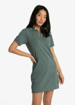 LOLE Effortless Polo Dress - Marlin Blue