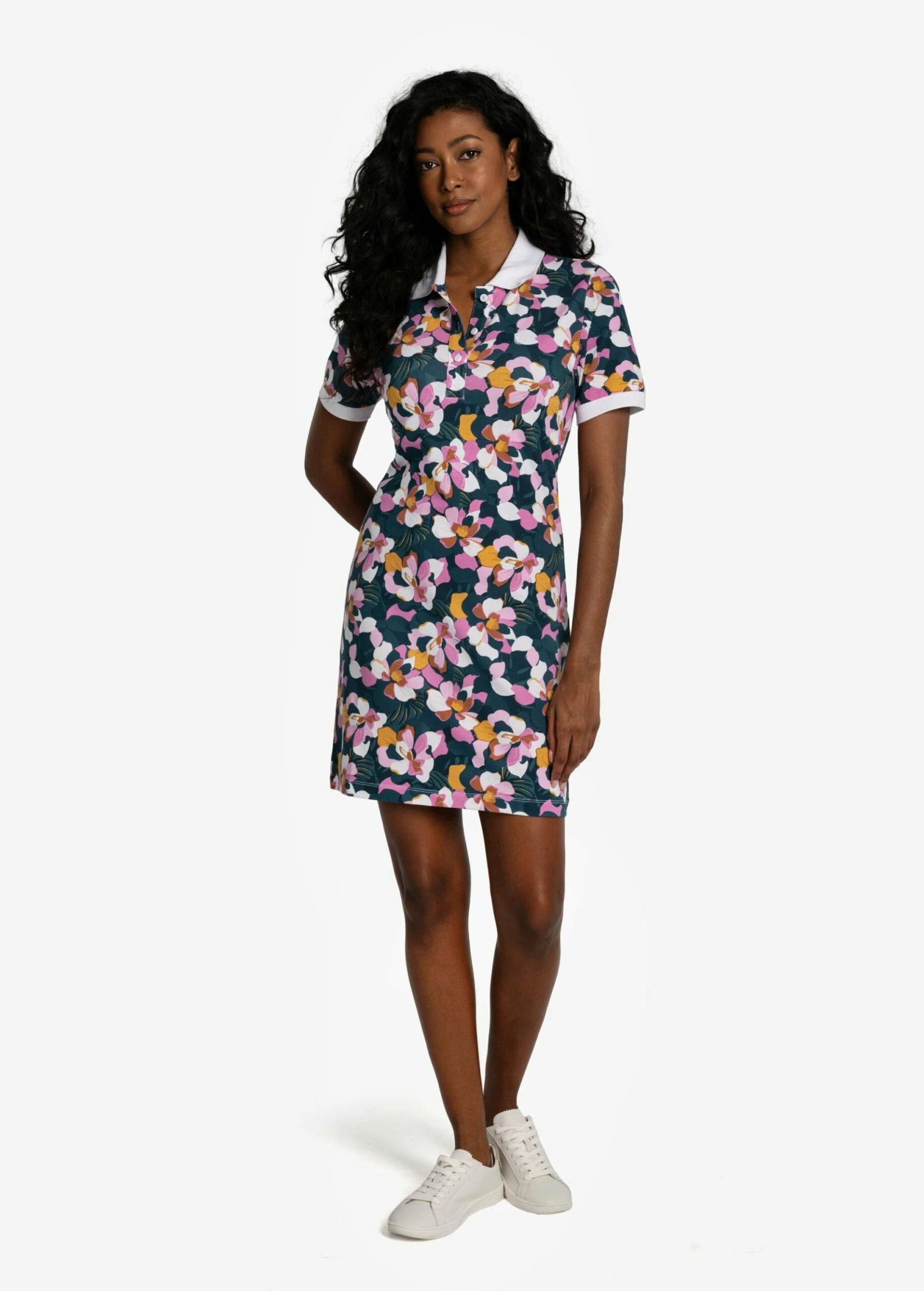 LOLE Effortless Polo Dress - Rio Floral Crocus 7 LOLE Effortless Polo Dress - Rio Floral Crocus - Image 5