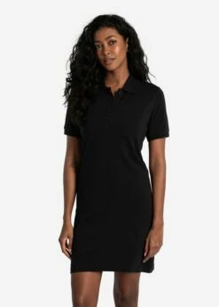 New Release 19 LOLE Effortless Polo Dress - Black