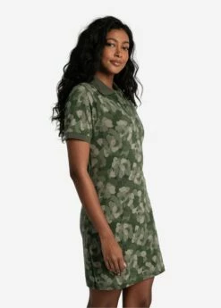 LOLE Effortless Polo Dress - Rio Floral Kombu -Outlet LOLE Store LSW4507 V807 3 1900x