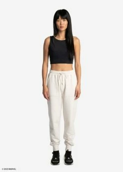 LOLE Easy Fleece Jogger - Marvel Cream Icone -Outlet LOLE Store LSW4511 W443 5 1900x