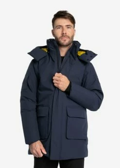 LOLE Elias Long Down Parka - Navy
