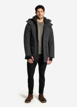 LOLE Elias Long Down Parka - Slate