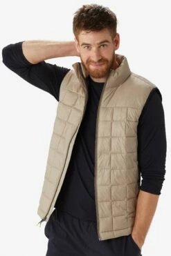 LOLE Kaslo Synth Down Vest - Sandstone