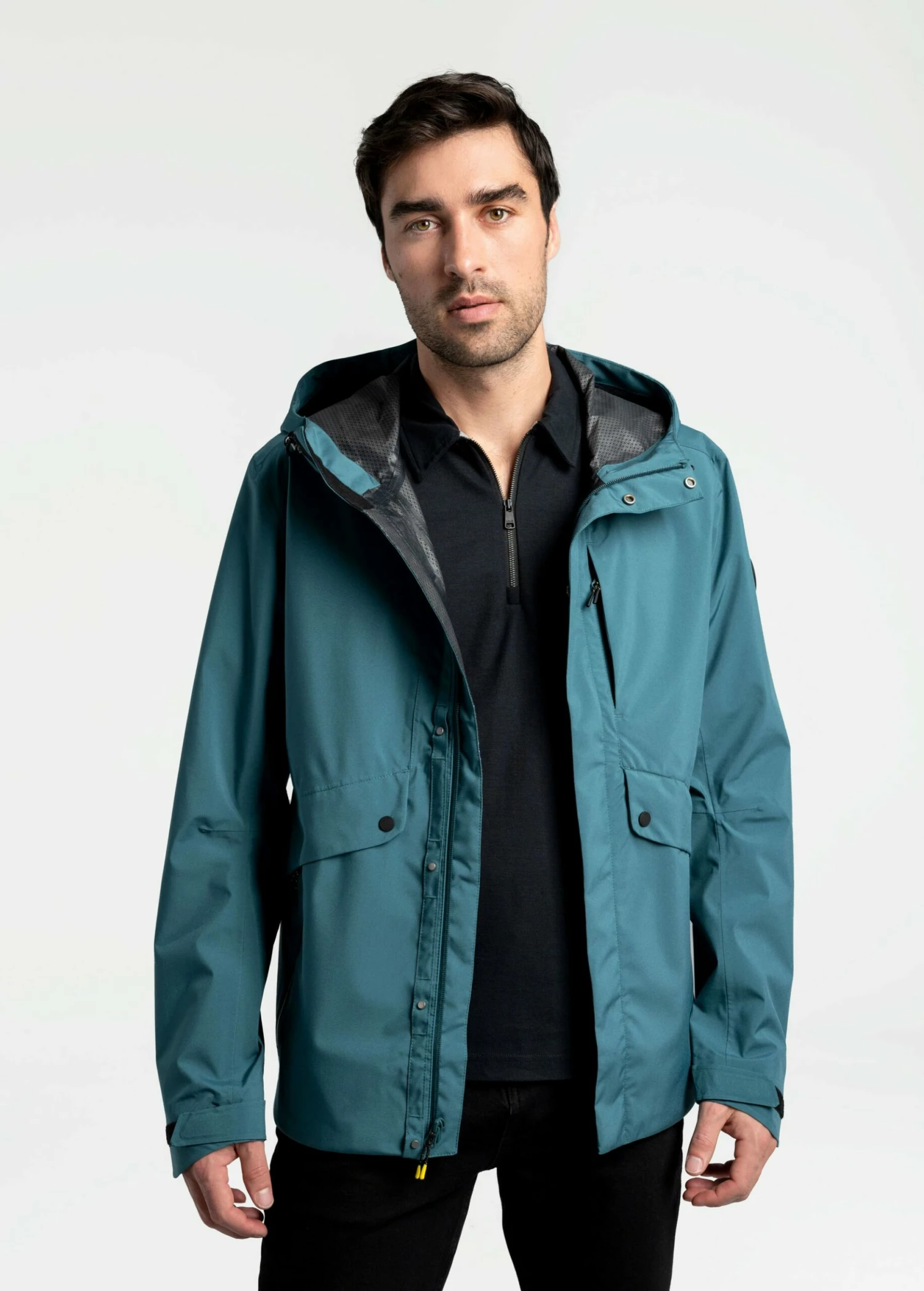 LOLE Steady Rain Jacket - Arctic Blue 7 LOLE Steady Rain Jacket - Arctic Blue - Image 5