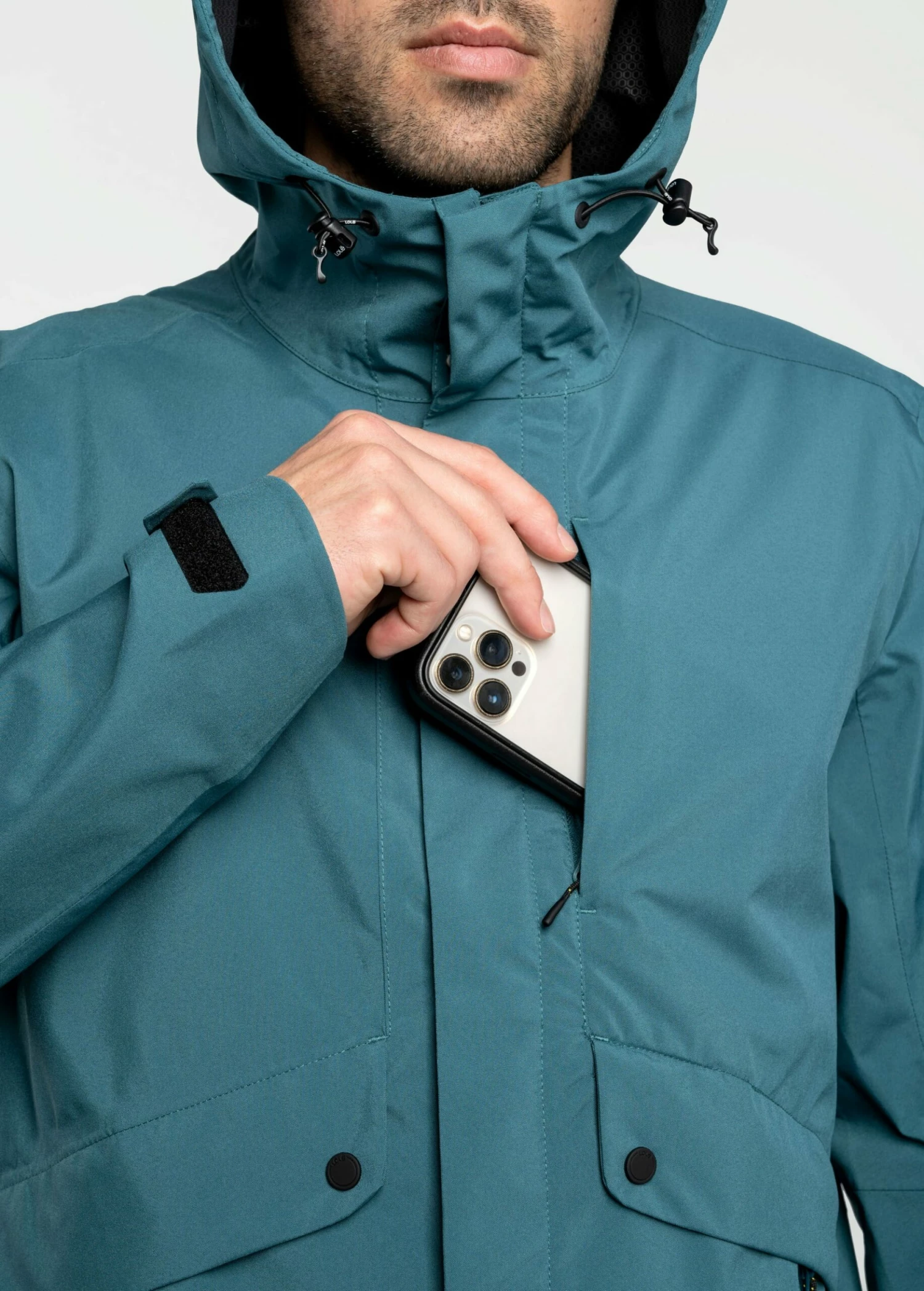 LOLE Steady Rain Jacket - Arctic Blue 10 LOLE Steady Rain Jacket - Arctic Blue - Image 8