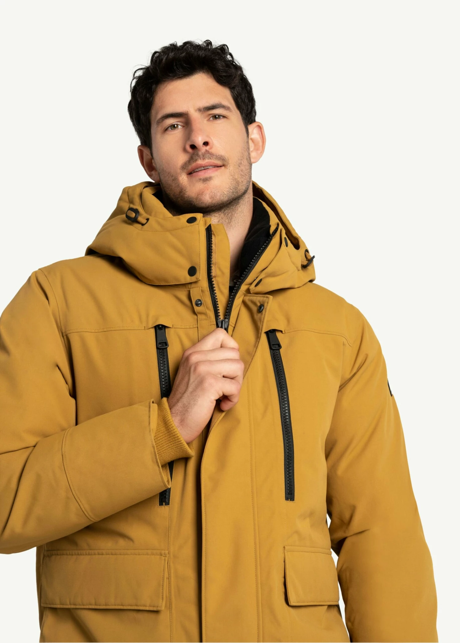 LOLE Urban Canvas Parka Jacket - Cumin 8 LOLE Urban Canvas Parka Jacket - Cumin - Image 6